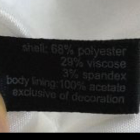 The limited women's white Godet skirt, ruffled detail size 4 - Picture 8 of 12